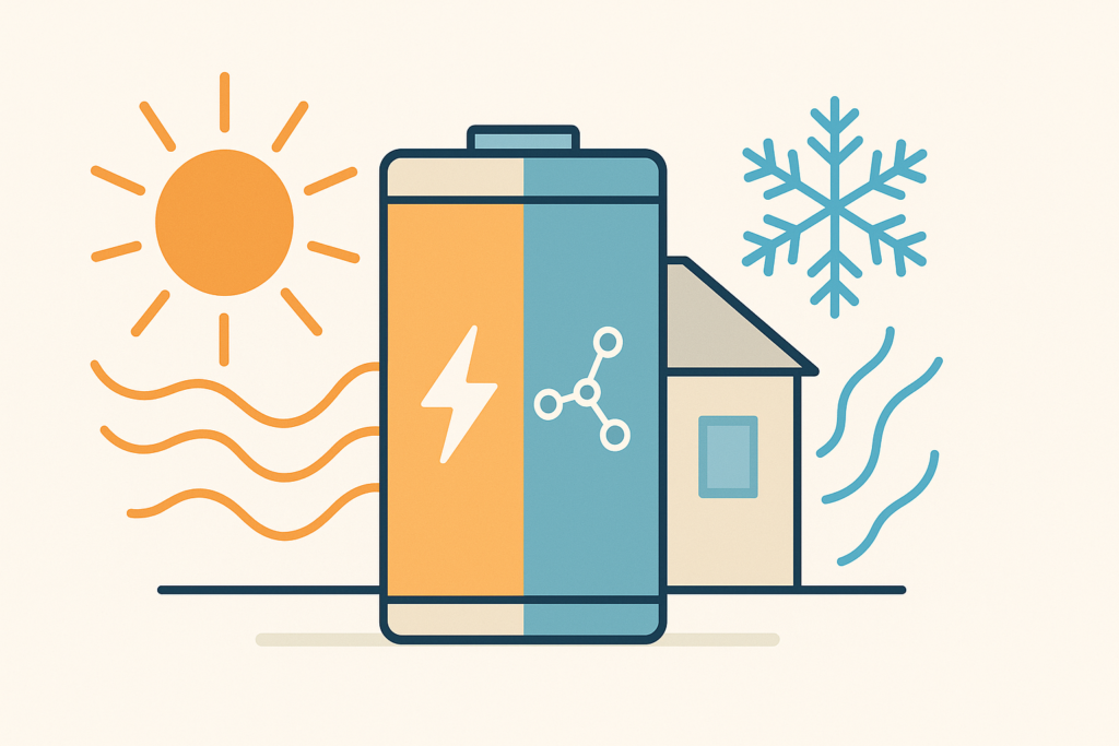 Invloed van temperatuur op de prestaties van een thuisbatterij
